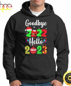Goodbye 2022 Hello 2023 Happy New Years Eve Christmas Xmas Unisex Basic T-shirt