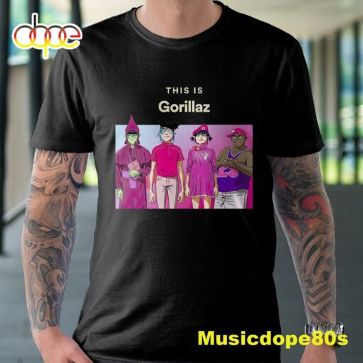 Gorillaz 2022 Tour North America Unisex Black Tshirt