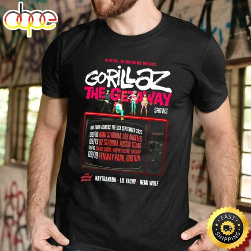 Gorillaz Announce ‘The Getaway’ Tour 2023 Unisex T-Shirt