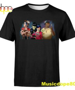 Gorillaz World North America Tour 2022 Black T-shirt