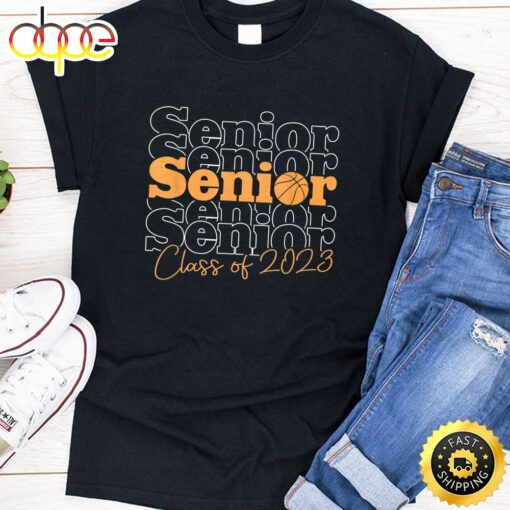 Graduate Senior Class of 2023 Basketball Player Graduation T-Shirt