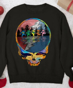 Grateful Dead Skull Logo Bears Costume Sweatshirt