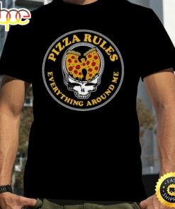 Grateful Dead Skull Wu Tang Clan Pizza Rules Everything Around Me Shirt