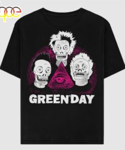 Green Day Band Tour 2024 Zombie Pyramid New TEE Unisex Black T-shirt