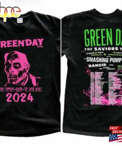 Green Day The Saviors 2024 Tour T-Shirt Band Graphic Tee Concert Shirt