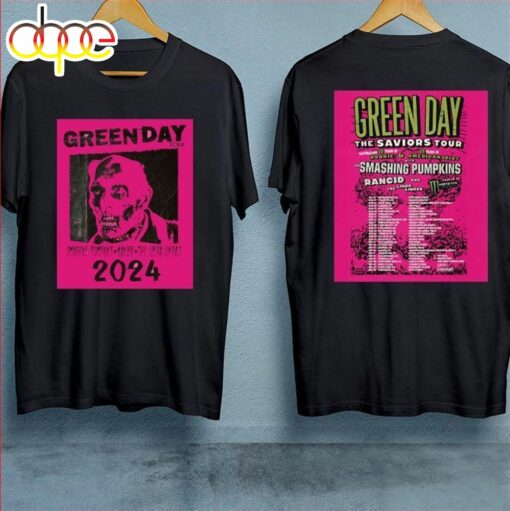 Green Day The Saviors 2024 Tour T-Shirt Gift For Fans