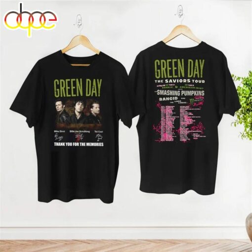 Green Day The Saviors Tour 2024 T-Shirt Gift Fans Music