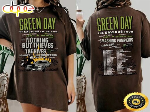 Green Day the Saviors 2024 Tour T-shirt Green Day Rock Band