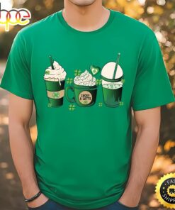 Green Irish Coffee Lucky A Latte St Patricks Day T-Shirt