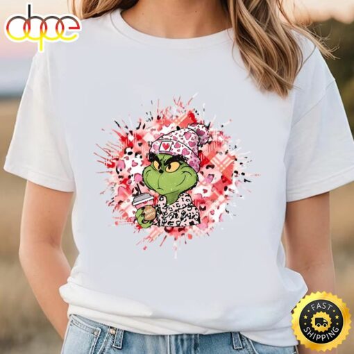 Grinch’s With Coffee Valentine Shirt