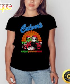 Grinch And Jack Skellington Culver’s Hallothanksmas 2023 Shirt