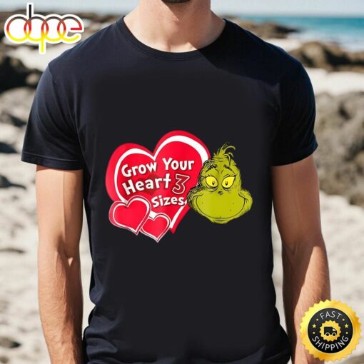 Grinch Grow Your Heart Valentine T-shirt