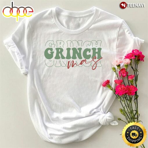 Grinch Mas Teacher Christmas T-Shirt