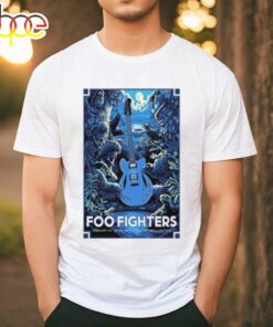 Guitar Foo Fighters January 27, 2024 Sky Stadium Wellington, Nz Poster Shirt