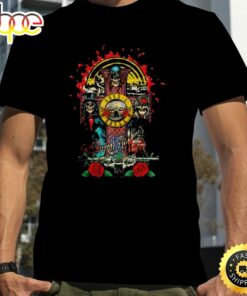 Guns N Roses Hollywood Bowl Los Angeles California Logo T-shirt