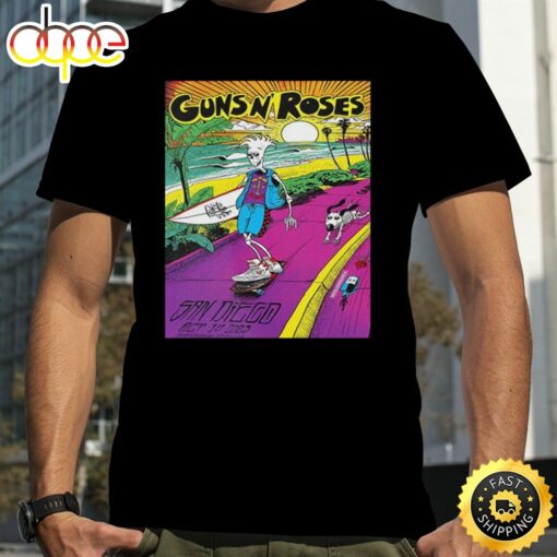 Guns N Roses In Snapdragon Stadium 1st October 2023 San Diego American Tour T-Shirt