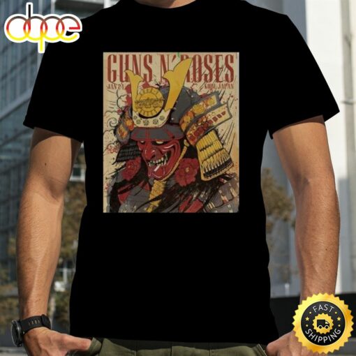 Guns N Roses Kobe Japan 24 January Shirt