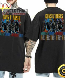 Guns N’ Roses North America 2023 Tickets Merch Guns N’ Roses Moddle Fast Europe North America 2023 Setlist T-Shirt