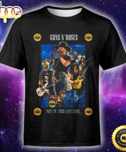 Guns N Roses Poster Not In This Life Art Unisex T-shirt