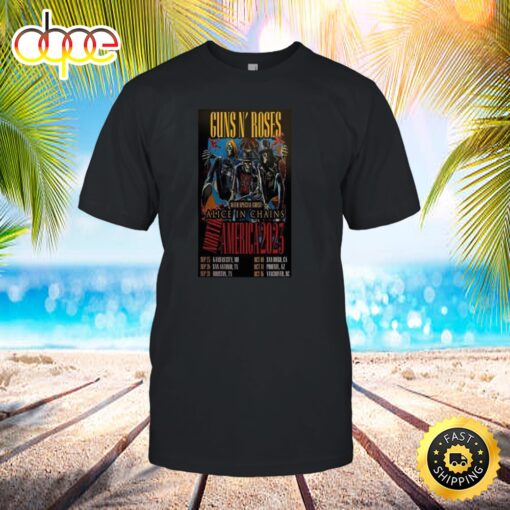 Guns N Roses With Special Guest Alice In Chains North America Tour 2023 T-shirt