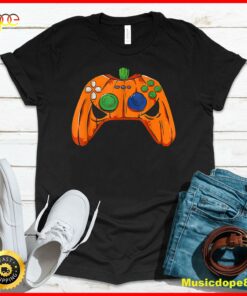 Halloween Jack O Lantern Gamer Funny Video Games Boys Kids T-Shirt