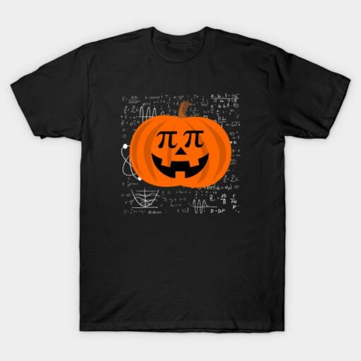 Halloween Pumpkin PI Funny Math T-shirt