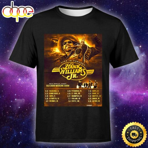 Hank Williams Jr. Reveals 2023 Tour Featuring Old Crow Medicine Show Unisex T-Shirt