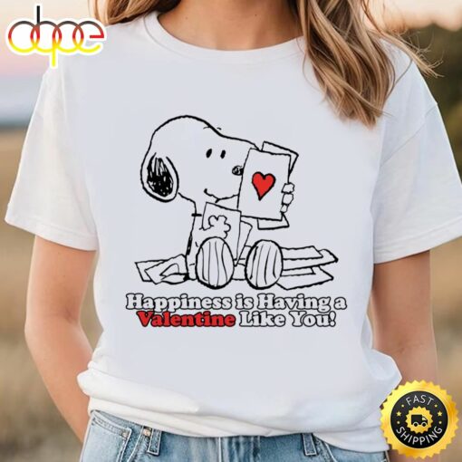 Happiness Is A Valentine Snoopy T-Shirt