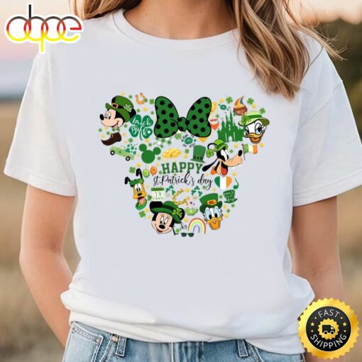 Happy Disney Couple Saint Patricks Day Shirt