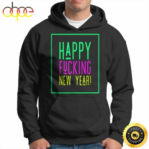 Happy Fucking New Year 2023 Funny Unisex Basic T-shirt