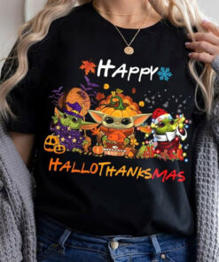 Happy Hallothanksmas Baby Yoda Classic T-Shirt