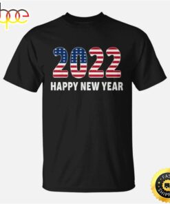 Happy New Year 2022 Flag America New Years Eve Special Unisex Basic T-shirt