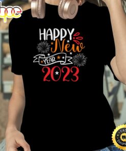 Happy New Year 2023 Fireworks Design Unisex Basic T-shirt