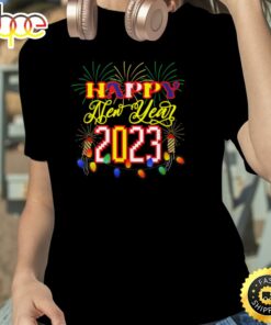Happy New Year 2023 Pixelated Design Unisex Basic T-shirt