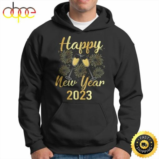 Happy New Year Nye Fireworks New Years Eve Party Champagne Unisex Basic T-shirt