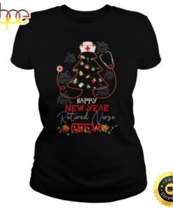 Happy New Year Retired Nurse Crew Reindeer Nurse Christmas Unisex Basic T-shirt
