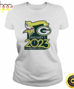 Happy New Years Packers Vs. Vikings Jan. 1 2023 Lambeau Field Gameday Unisex Basic T-shirt