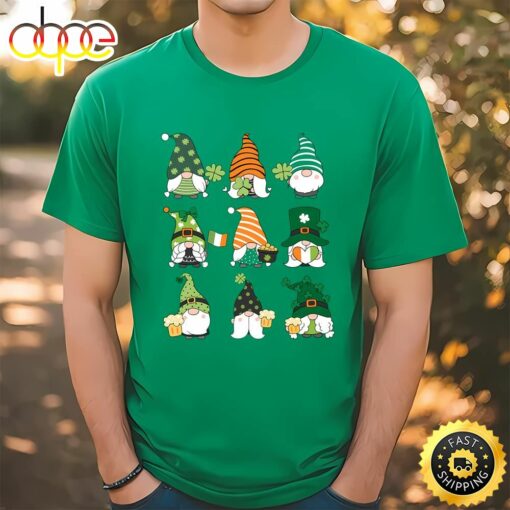 Happy Patricks Day Ireland gnomes T-Shirt