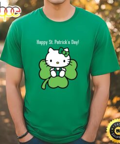 Happy St. Patrick’s Day Cute Hello Kitty Shirt