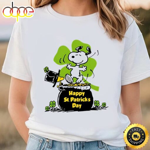 Happy St Patrick’s Day Snoopy And Woodstock Shirt