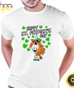 Happy St. Patrick’s Day Unicorn Irish Shamrocks T-Shirt