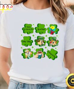 Happy St Patricks Day Trip Chip And Dale With Shamrock Shirt