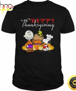 Happy Thanksgiving Halloween Snoopy Charlie Peanuts Thanksgiving Shirt