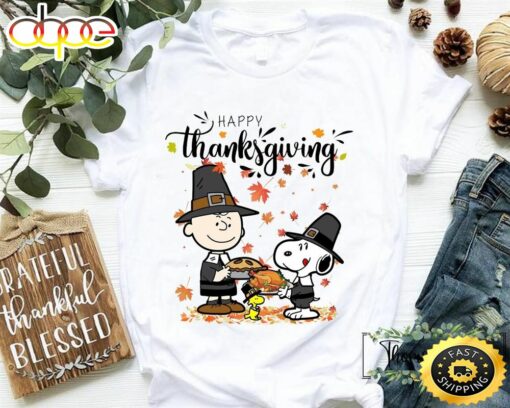 Happy Thanksgiving Shirt Thanksgiving Snoopy Charlie Brown T-shirt Peanuts