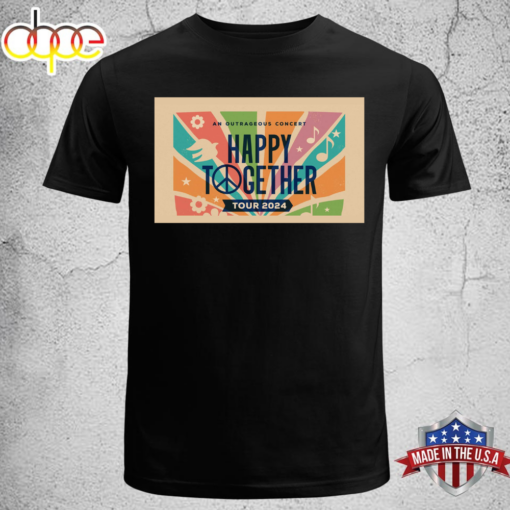 Happy Together Tour 2024 Black Unisex T-shirt