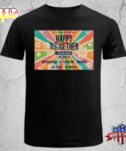 Happy Together Tour 2024 The Turtles Jay amp The Americans The Association Badfinger The Vogues And The Cowsills Unisex T shirt 1