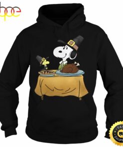 Happy Turkey Day Snoopy And Woodstock Thanksgiving Hoodies