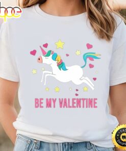 Happy Valentine Day Unicorn Be My Valentine T-shirt