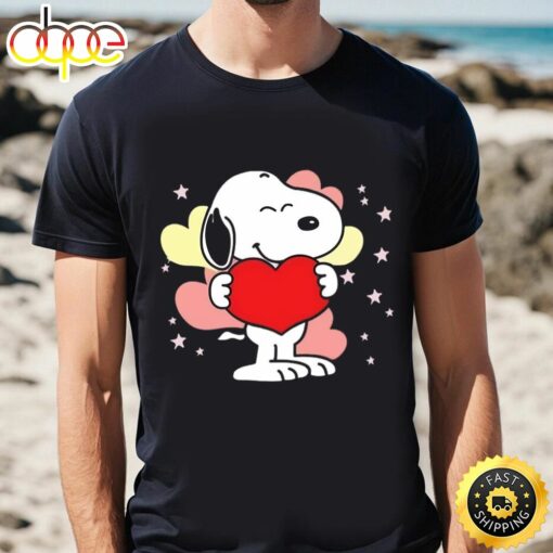 Happy Valentine Snoopy Merch Valentine T-Shirt