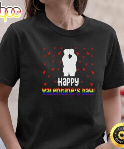 Happy Valentine’s Day Gay Valentine Gay Couple LGBT Pride Premium Valentines Day T-shirt Unisex